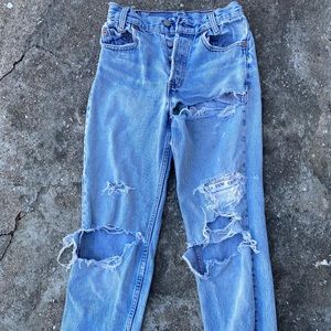 Levi’s Ripped Light Denim Jeans